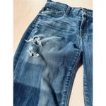 7 For All Mankind  Jeans Size 27 Distressed Skinny Denim Ankle Holey Photo 5