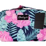 Hurley nwt Pink and Blue Floral Bag obsidian hibiscus flowers tropical beach Photo 0