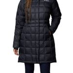 Columbia Women’s Black Hexbreaker Long Down Jacket Size S Photo 0