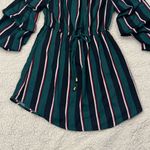 Blush Mint Of Size Small Women’s Stripe Dress Green/Black Photo 4