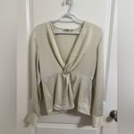 Babaton NWT Aritzia  Media Satin Blouse Small Photo 2
