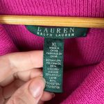 Ralph Lauren Lauren‎  Womens Cowl Neck Sweater Sz XL Pink Knit Classic Preppy Photo 4