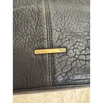 Ella Moss Ella‎ Moss Black Leather Bucket Bag Hobo Purse Tassel Drawstring Shoulder Bag Photo 7