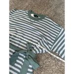 Ann Taylor NWT  Striped Belted Sweater Midi Dress Seafoam/White XXL Long Sleeve Photo 7