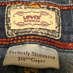 Levi's  Perfectly Slimming  512 Capri Blue Jean  Denim Women Size 8 Photo 8
