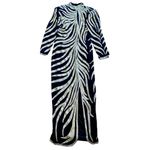 Vintage 1980s Black Beaded Silk Long Maxi Evening Gown Womens Medium Photo 14