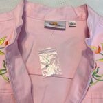 Quacker Factory Vintage  Floral Embroidered Zip Up Jacket Women’s Size Large Pink Photo 12