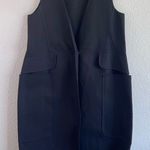Jil Sander  Women’s Tailored Knee Length Black Dress Vest Photo 0