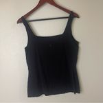 Nike  Large Dri-fit Women's Solid Black Tank Top Photo 4