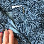 J.Jill  Cropped Pants 12 Blue Straight Leg Cotton Blend Casual Front Zip… Photo 5