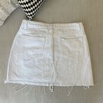 Signature 8 Distressed White Denim Skirt Photo 4