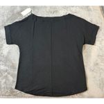 Universal Standard NWT  Size 4XS (00-0) Boat Neck Black Short Sleeve Shirt Causal Photo 1