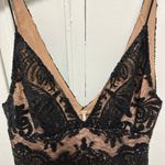 Free People Gorgeous!  Night Shimmers Mini Dress Black lace sequins 4 small Photo 9