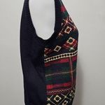 Alfred Dunner Vintage  Blue & Red Argyle Plaid Vneck Sweater Vest Size MP Photo 3