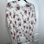 Altar'd State Altar’d State Lilac Floral Cape Short Sleeved Cardigan Oversized Size Small Photo 2