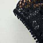 Anthropologie NEW  Maeve Cap Sleeve Cotton‎ Crochet Tunic Dress Black Small Party Photo 7