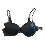 XOXO  Intimates 2 Bras Red Black Push Up‎ Underwire Glitter Straps 36B NEW Photo 1