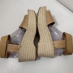 Frye & Co. Sandals Amber Caramel Espadrille Wedge Ankle Strap Leather Boho 9.5 Brown Photo 4