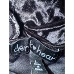 Goth Black Velvet Mini Dress Cutout Bodycon large whimsigoth Y2K fairy boho Photo 1