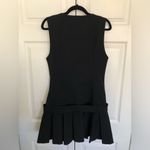 ZARA Black Box Pleat Mini Dress Size L Photo 6
