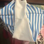 Striped Blue/White Bikini Bottoms M Nautical Beach Summer Vacation Resortwear Blue Size M Photo 5