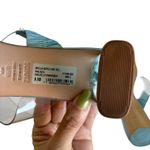 Schutz Ariella Blue and Clear Acrylic Mid Sandals Size 8.5 Photo 5