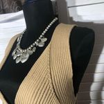 Nasty Gal Go For Knit Ribbed Bralette Halter Plunge V-neckline Oatmeal Beige L Photo 10