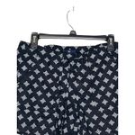 Gap  Women Shorts Linen Casual Drawstring Waist Diamond‎ Pattern Black Size 4 NWT Photo 1