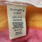 Do Everything In Love Colorful Bright Striped Poncho Swim Cover Up OSFM Photo 4