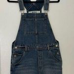 Brandy Melville  Denim Overalls Raw Hem Photo 0