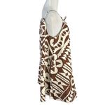 Urban Outfitters  BDG Eva Tie Front Ruched Strap Trapeze Mini Dress Brown NWT Med Photo 5