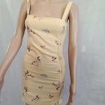 Forever 21   small‎ yellow floral mini Sundress Flirt Romantic Photo 3