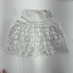 Trina Turk Bardot Top Womens X Small Daisy Floral White Crochet Off Shoulder Photo 11