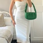 ZARA  midi bodycon dress sleeveless white wedding coctail party Photo 2