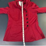 Market & Spruce New! Women's Thebes Knit Red Jacket Size M Hooded Tailored Fit Photo 4
