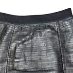 Marciano  Lamb Leather Black Pencil Skirt Back Zip Stretchy Y2K Style Size 6 Chic Photo 2