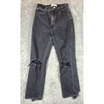 Abercrombie & Fitch 90s Ankle Straight Jeans Womens Sz 4 Ultra High Rise Rips Photo 0