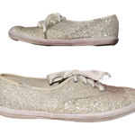 EUC KEDS x KATE SPADE Collab Bridal White Glitter Shoes Photo 0