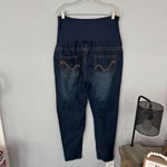 Oh! Mamma Belly Band Maternity Jeans in Women's Size XL Darker Medium Wash Photo 4