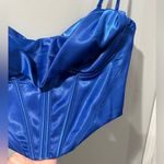Royal Blue Corset Top Size M Photo 1