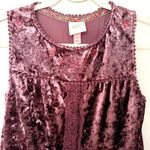Knox Rose  Velvet Lace Sleeveless Flowy Babydoll Y2K Style Boho Top Sz S Photo 2