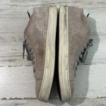 P448  John Sneakers Womens 43 US 12.5-13 Blush Pale Pink Suede Low Top Shoes Photo 5