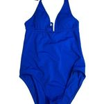 Laundry by Shelli Segal  ONE-PIECE SWIMSUIT ROYAL BLUE HALTER W/BRA sz S Photo 2