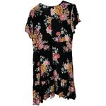 Torrid  Black Floral Crepe Tie Waist Kimono Size 1X Plus Size 16997835 Photo 2