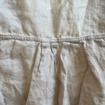 ZARA  Beige Linen Button-Up Shirt Photo 5