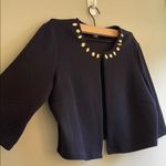 Perceptions  Black Sweater with Pearl Details Photo 2