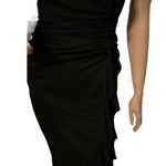 Blondie Nites  Linda Bernell Dress Cocktail Halter Black Chiffon‎ Rhinestone SZ 3 Photo 1