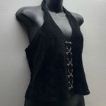 wilson's leather  Y2K Chain Detail Moto Halter Top Photo 0