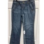 DKNY 004-002 jeans size 4p women 4 31x25 blue dark mid rise denim Crop Ankle Photo 3