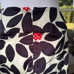 Talbots  Black and White Floral A-Line Skirt - Size 8 Photo 4